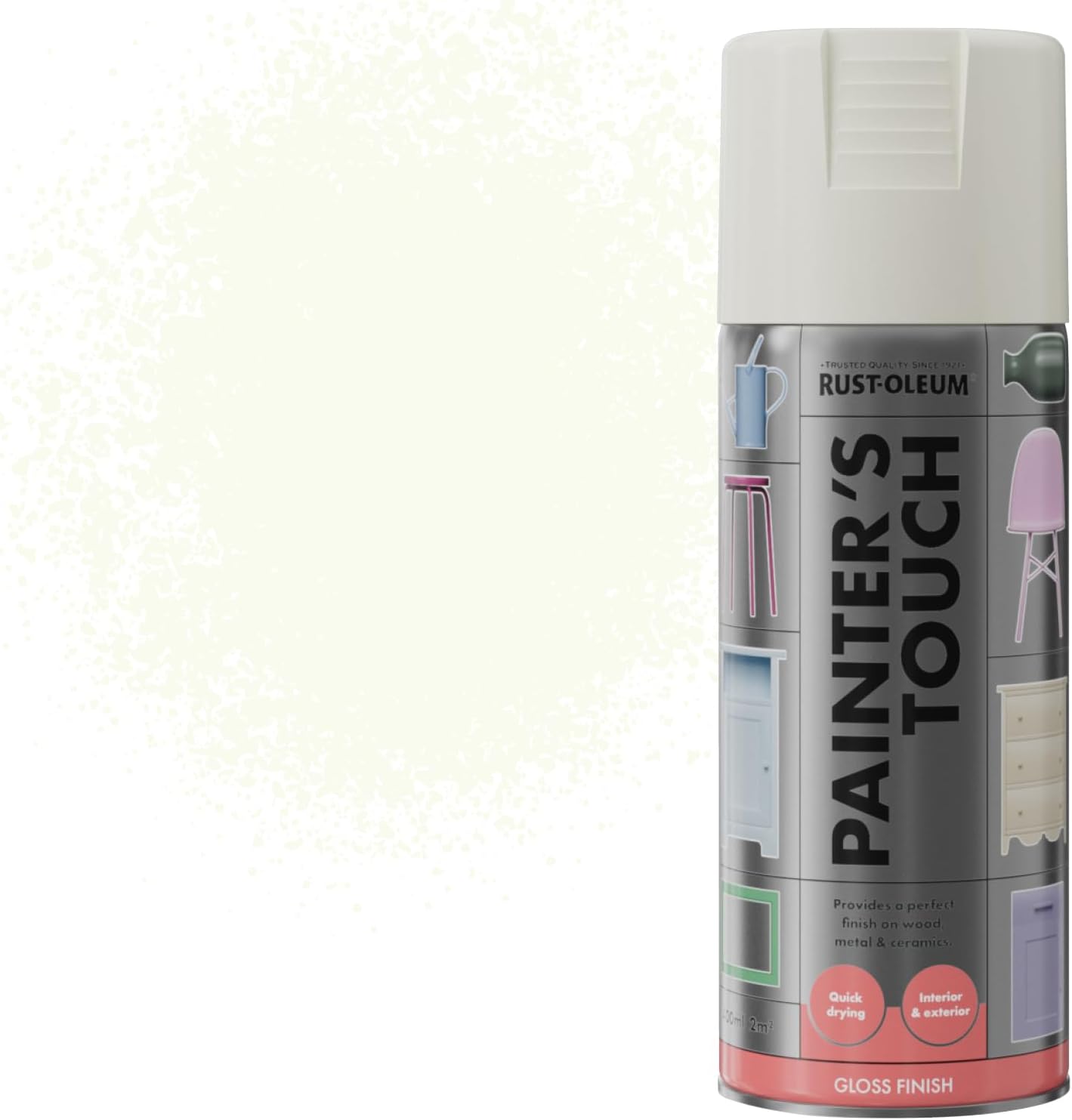 400ml Painter's Touch Spray Paint - Antique White Gloss
