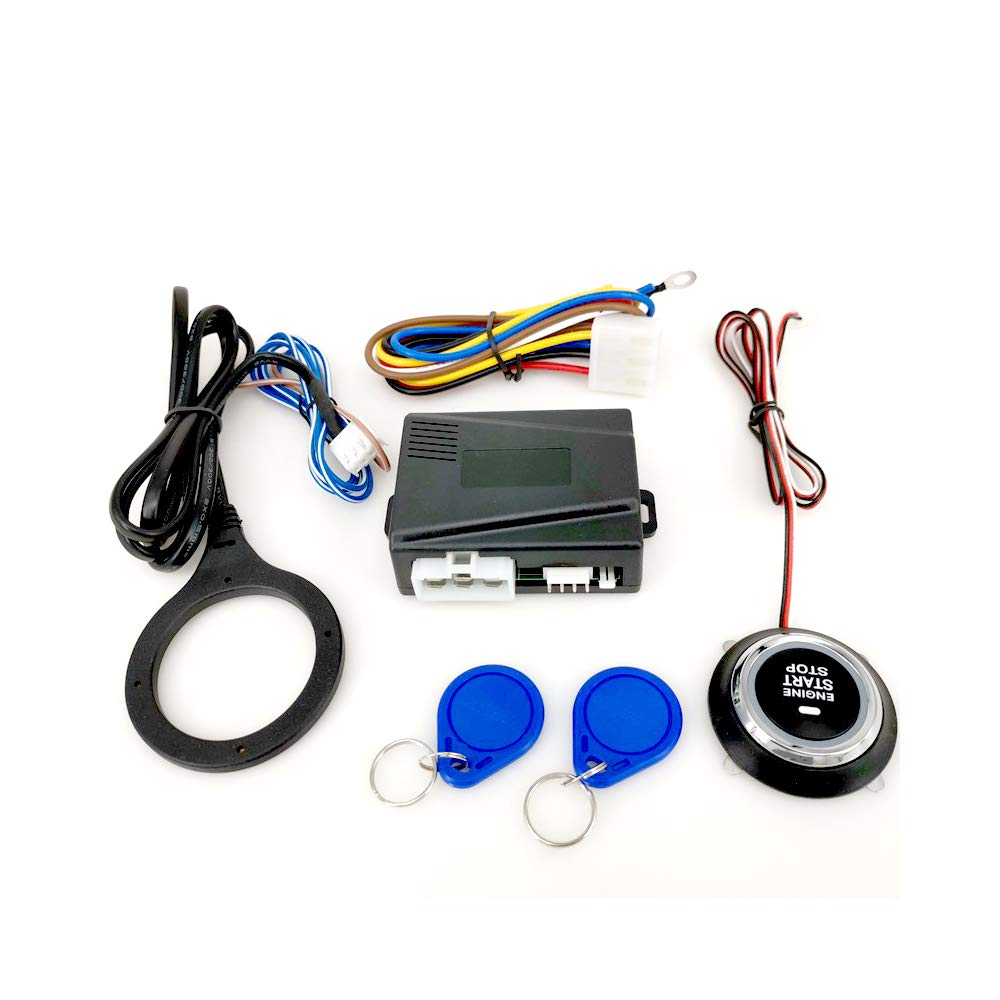 12V Car Engine Push Starts Button RFID Ignition Starter Keyless Engine