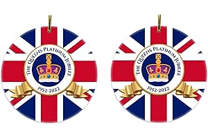 Mesmeric Queen Elizabeth Platinum Jubilee 70 Commemorative Ornaments for Regal Festivities