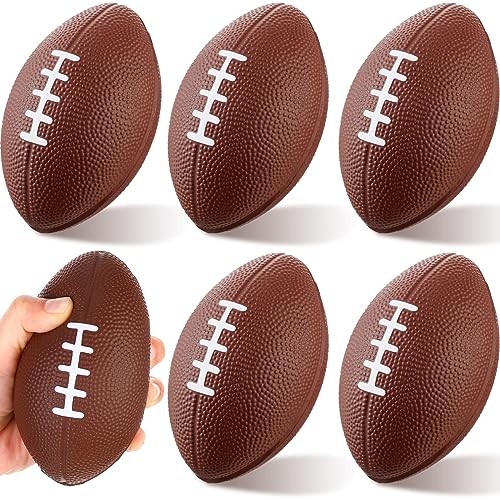 Liliful 36 Pieces Foam Football Small Football 4.72 Inch Easy Grip Playground Ball Waterproof Sports Toys for Backyard Indoor Outdoor Sports Yard Games Practice Play Party Supplies