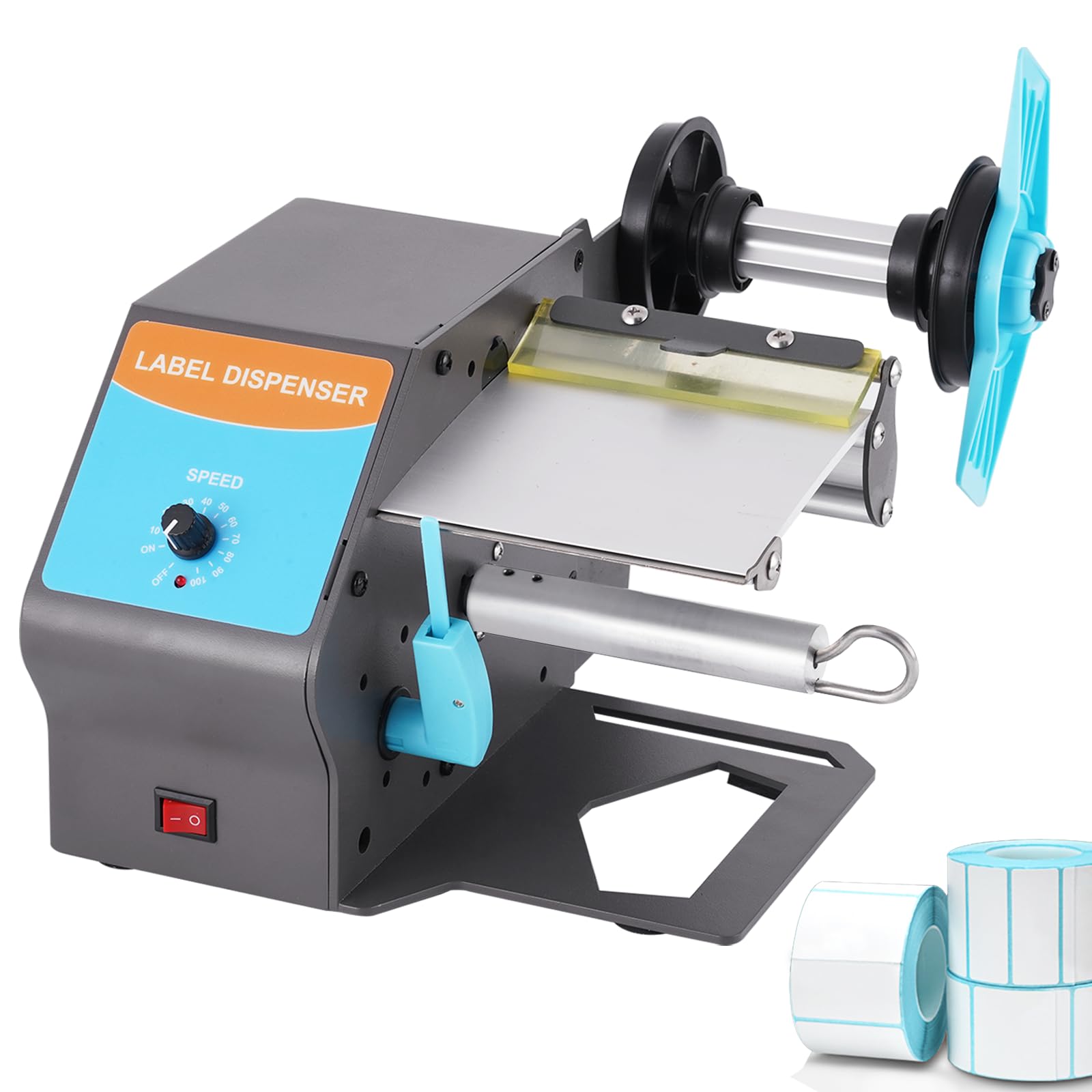 YUCHENGTECH Dispenser Etichette Trasparenti Automatico 10 pollici/s | Dispenser Etichette Adesive Elettrico Larghezza 5-120 mm Longueur Supérieure à 5 mm per Etichette Autoadesive e Trasparenti