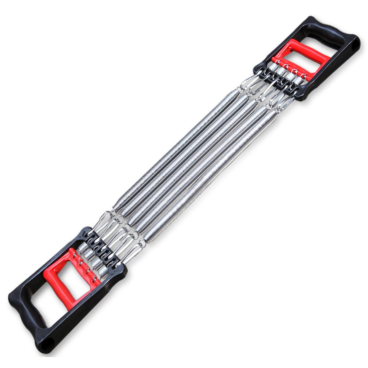 NOLITOY Expansor de Pecho Multifuncional con Muelle Desmontable Entrenador de Músculos para Brazos y Hombros Resistente y Portátil para Ejercicio de Fuerza Casa y Oficina Rojo Negro