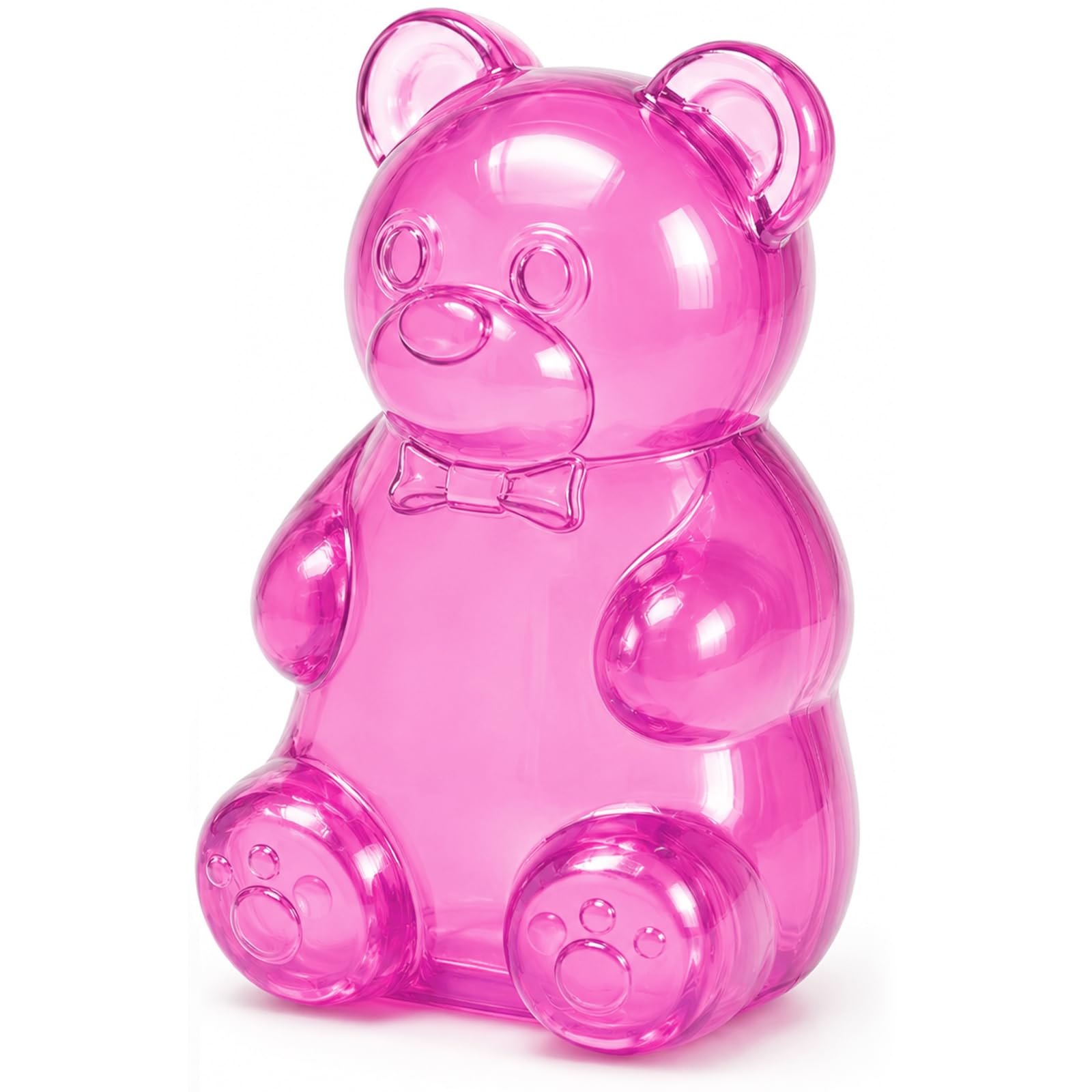 Gummy Bear Toy, Sugar Filled Squishy Toys for Stress Relief, High Density Squeeze Balls for Adults Calming, Fidget Squishy Toys for Anxiety Relief, Pink ( B)