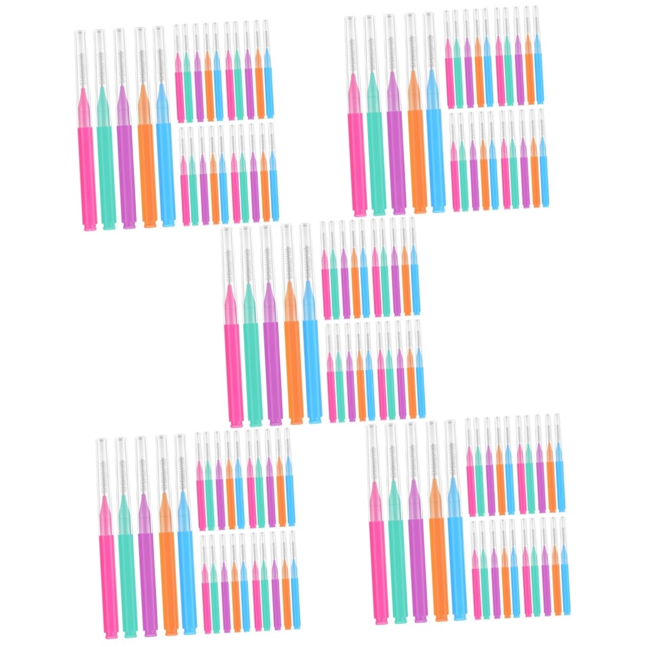 ULTECHNOVO 250piezas Cepillos Interdentales Para Limpieza Oral Diseño Compacto y Ligero Para Dientes y Brackets