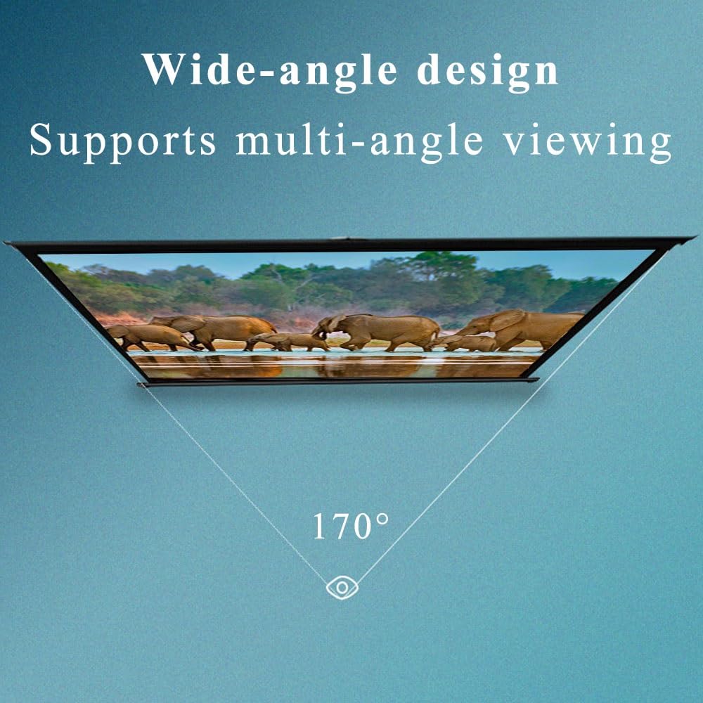 Projector Screen Da Tavolo Manuale Pull Up 20 30 40 50 Pollici Schermo Di Proiezione Avvolgibile Telo Videoproiettore Per Ufficio Scuola(50inch (16:9))