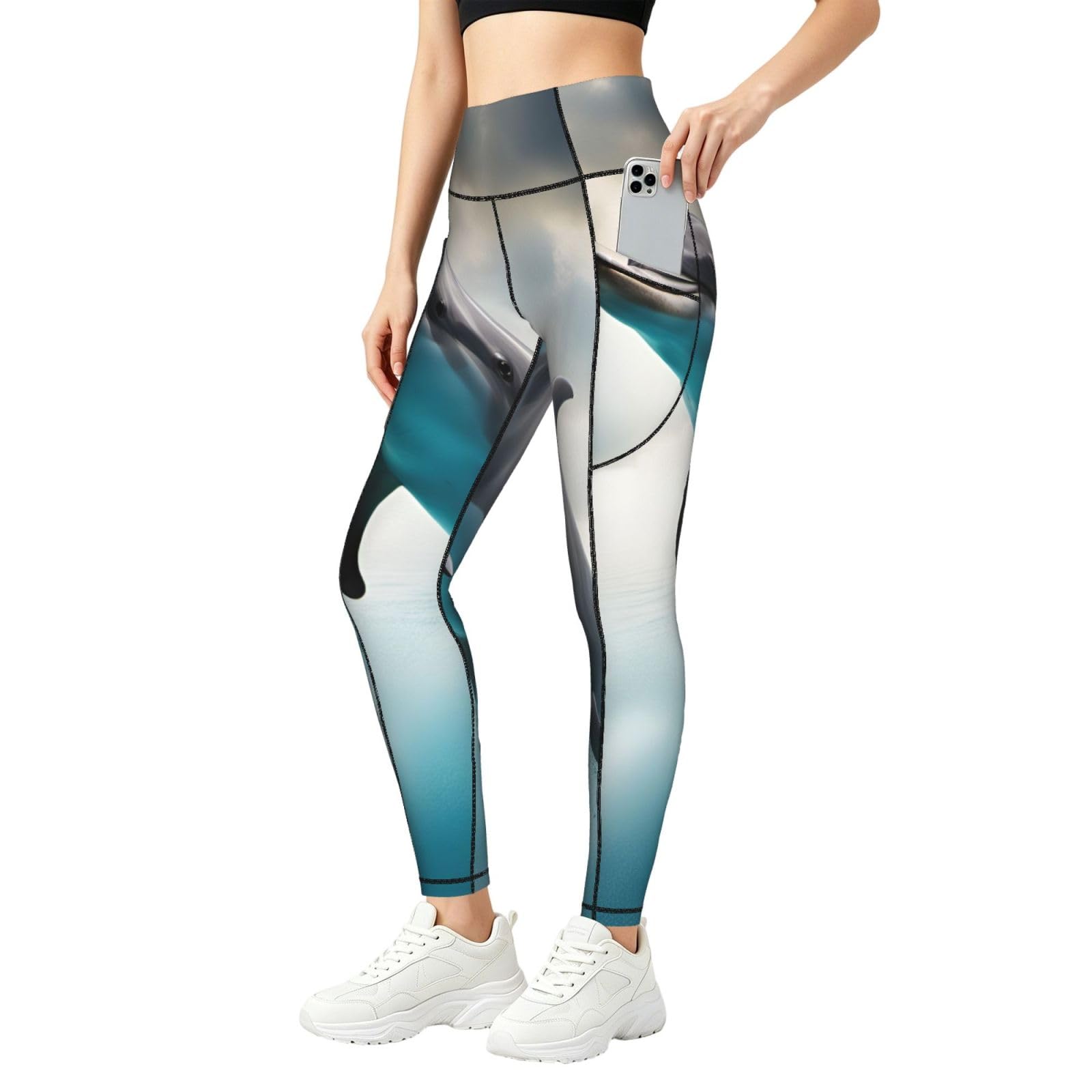 Leggings de delfín cómodos para evitar transparencias al entrenar 8