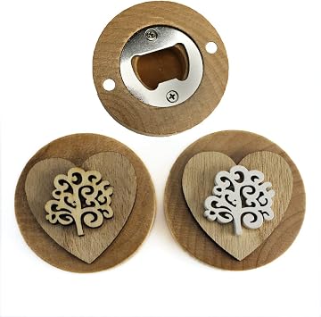 Calamita in legno con albero della vita - Feste - Bomboniere - di M