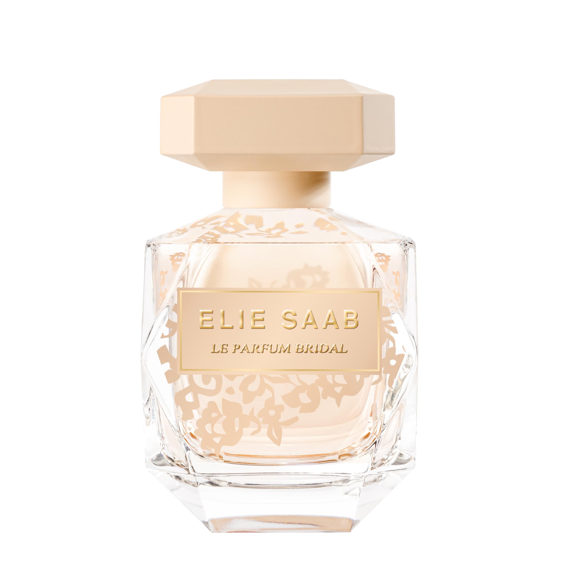 Elie Saab Le Parfum Bridal 90 ml – Eau de Parfum 90 – Frauen Parfüm – Florale Moschusnoten – Beiger Glasflakon