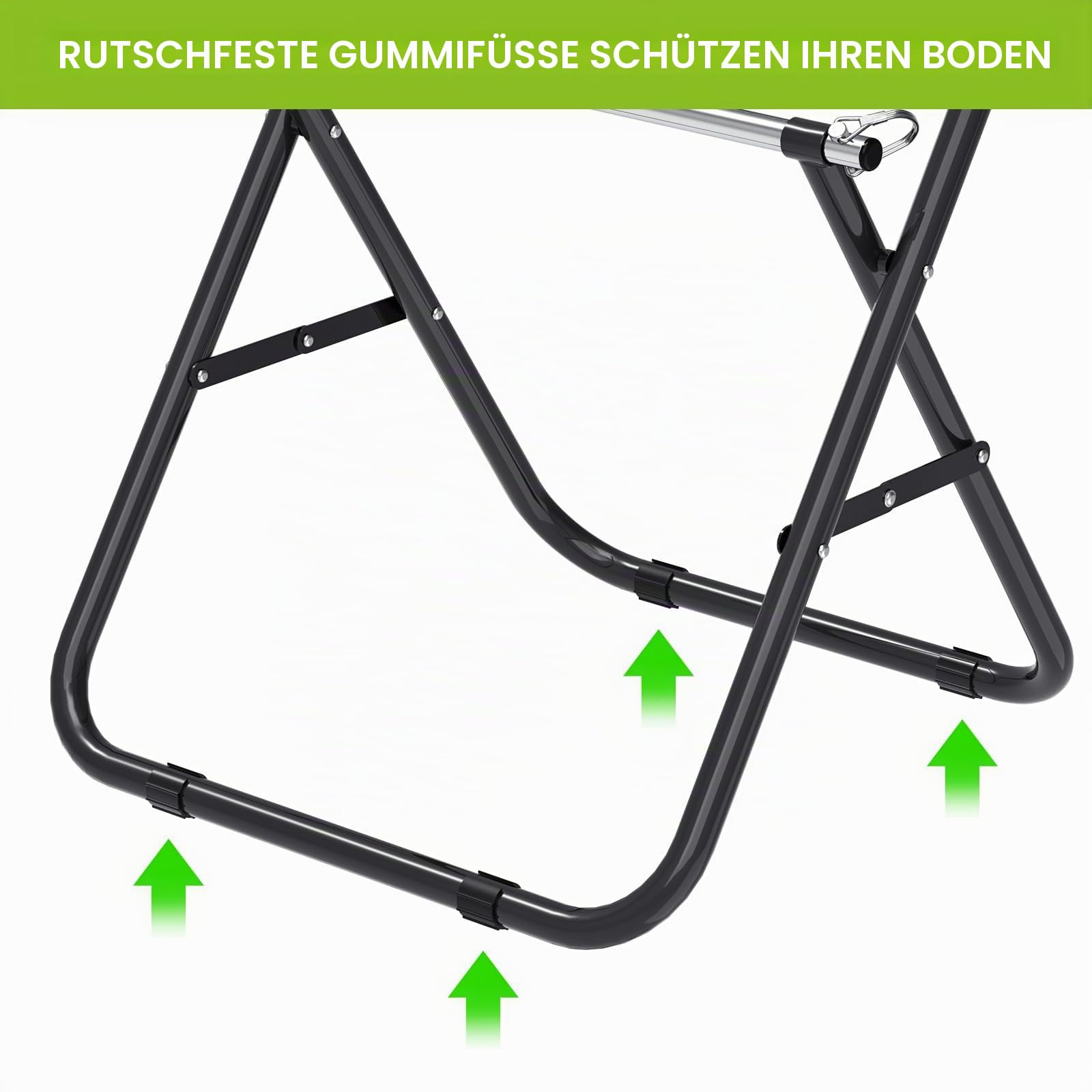 Insaga Kabelrollenhalter, Robuster Kabelcaddy Drahtspulenspender Stahl Kabelrollen Halterung mit Stange de 15mm Durchmesser und 59cm Doppelspinner, Tragbar und Zusammenklappbar, bis zu 45kg