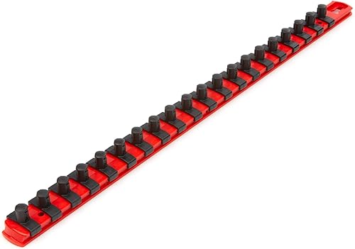 TEKTON Unidad de 38 pulgadas x riel de enchufe de 18 pulgadas, 20 clips (rojo) OSR13120 disponible en Yaxa Colombia