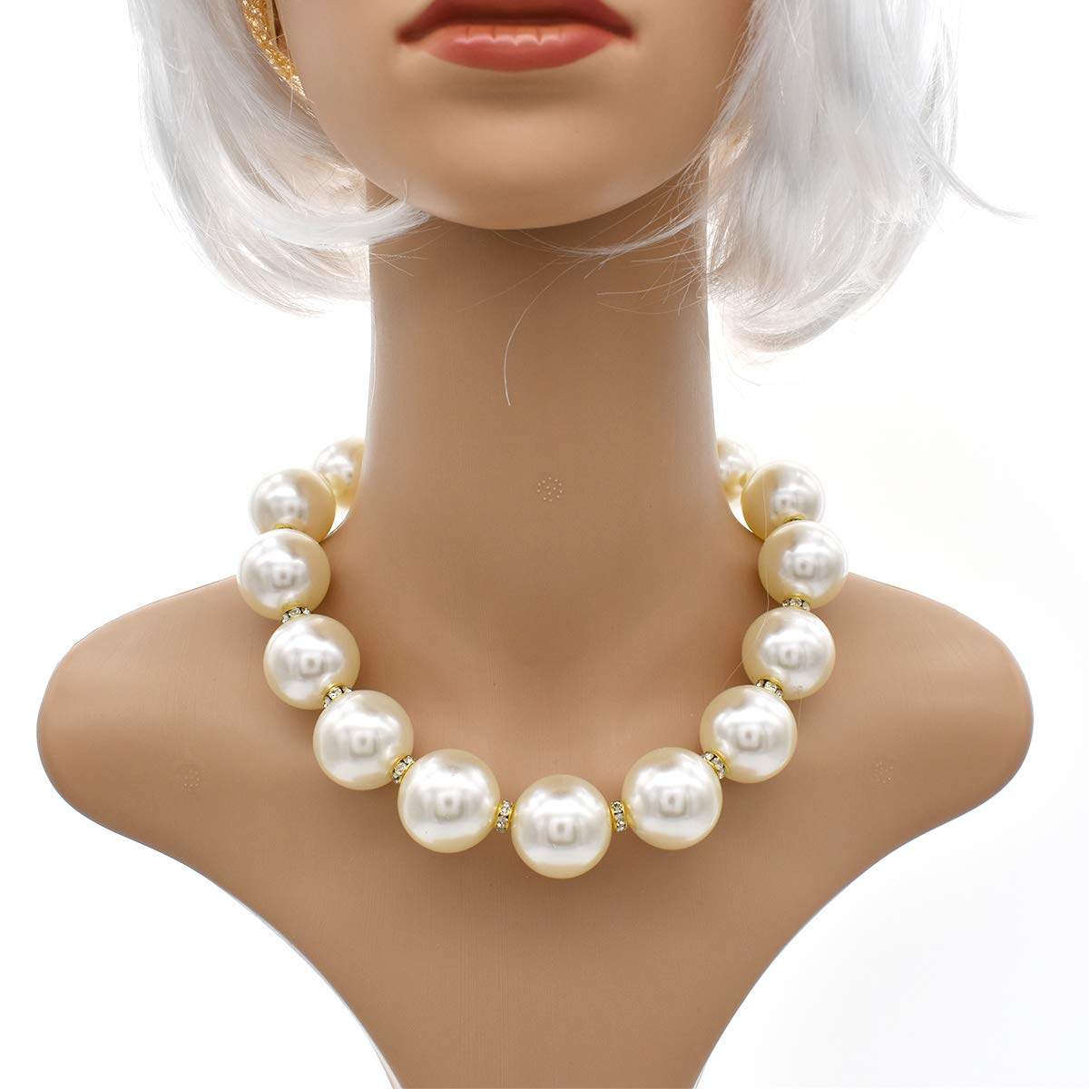 Buy CIOOU Chunky Large Pearl Necklace 