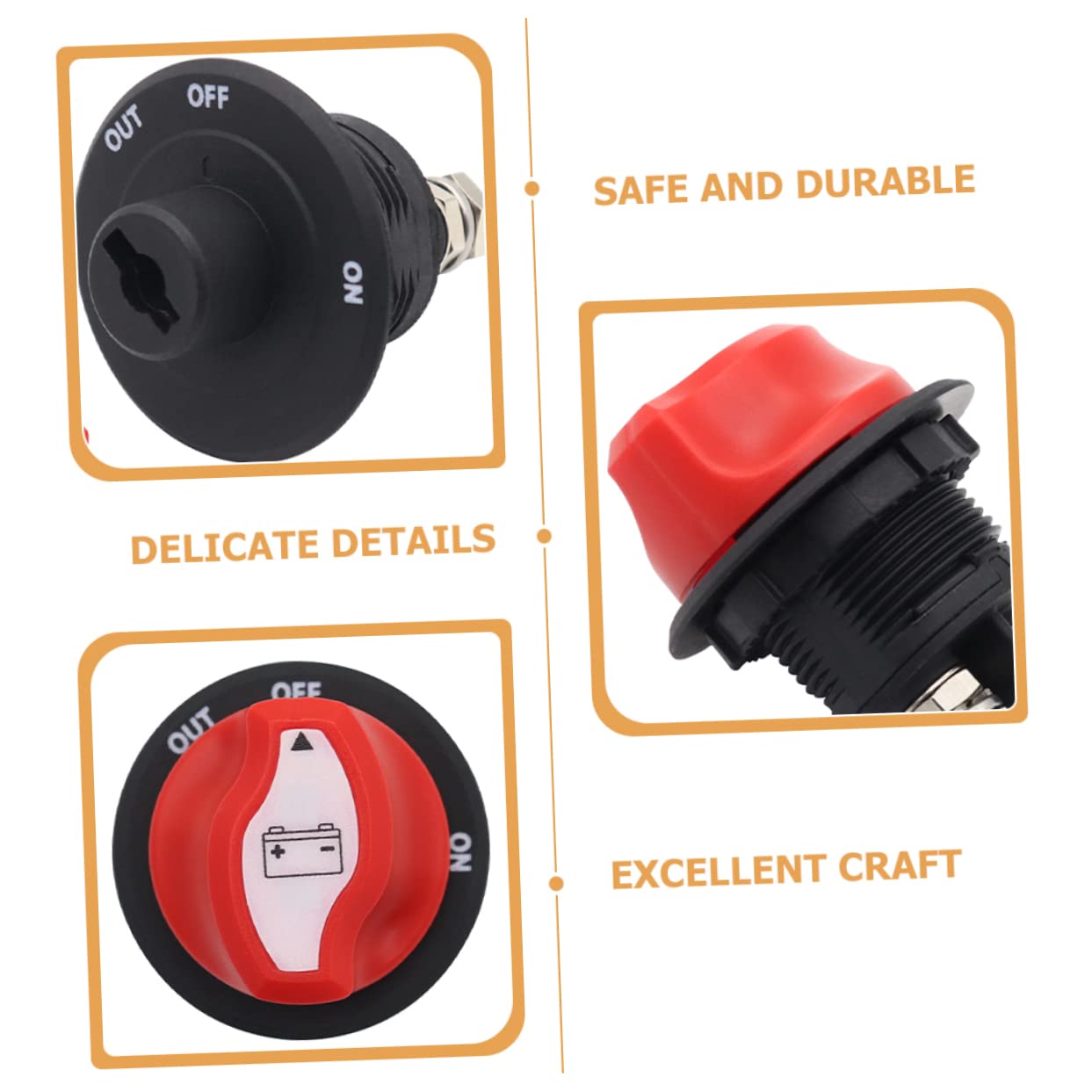 VICASKY 150A Battery Disconnect Switch for RV Boat and Automotive Use 32V Marine Cut Off Isolator/Off Functionality