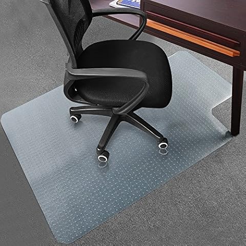 Office Desk Chair Mat for Carpet Anti-Slip PVC Transparent Sturdy Carpet Chair Mat 48" x 36" from Sallymall - No BPA Phthalates, Odorless (Lip) Cover