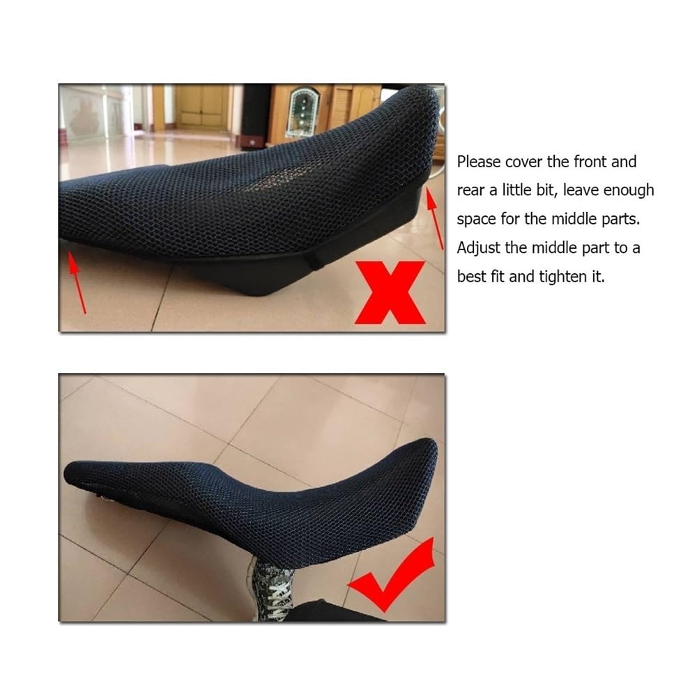 Coprisedile protezione pioggia Sedile Posteriore Del Motociclo Cowl Cover Mesh Net Protezione Solare Accessori Moto Pad Per Adiva AD3 400 AD1 200