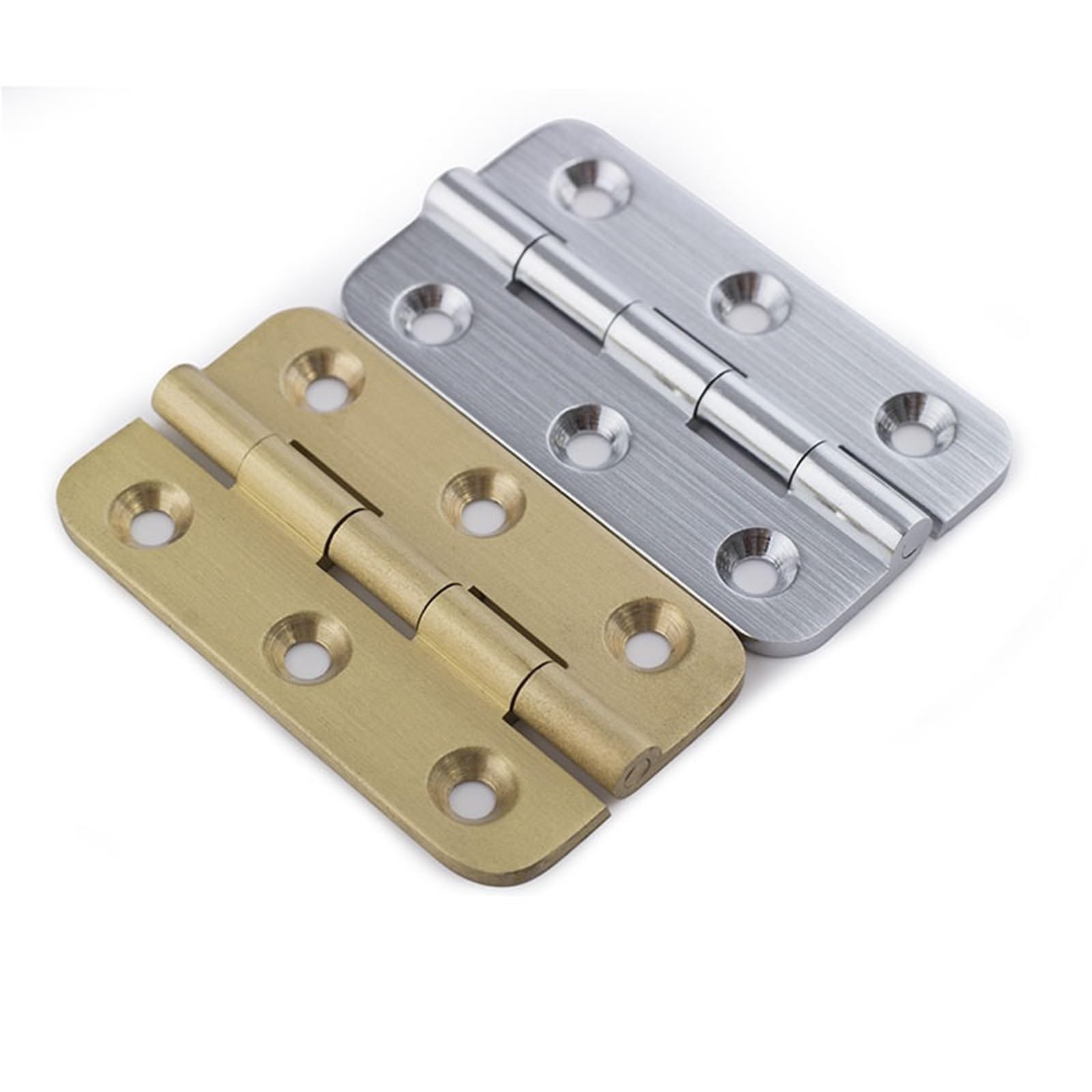 Ehfqpjybbo Brushed Nickel 4Pcs 2Inch Hinge Open 270 Degree Small Furniture Hinge With Screws 4Pcs(Brushed Nickel 4Pcs)