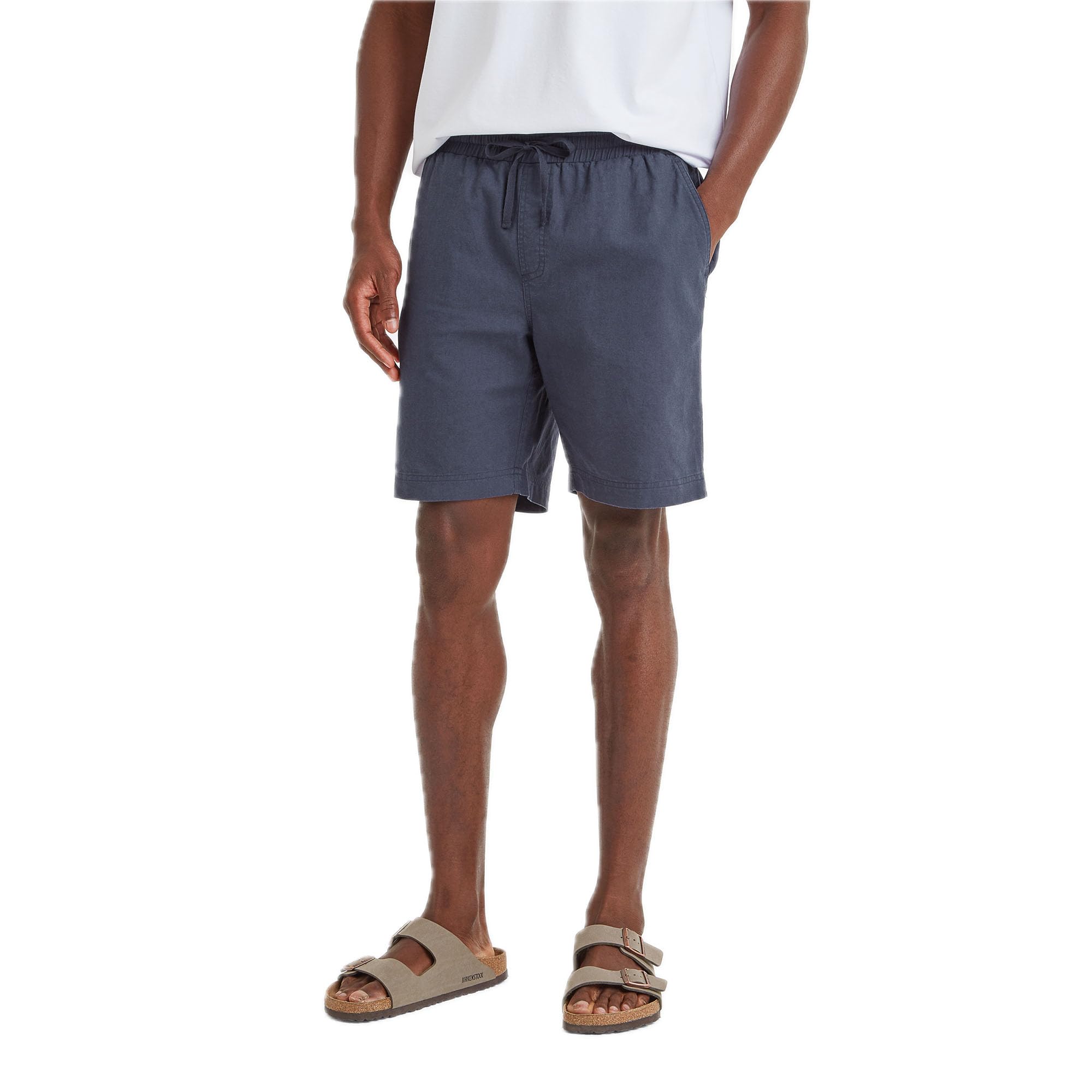 Tog24 Men's Midnight Sedona Shorts. The Cotton And Linen Blend Makes Them Lightweight, Breathable And Ideal For The Summer Months. Pair These Shorts With A T-Shirt For Classic Summer Style.