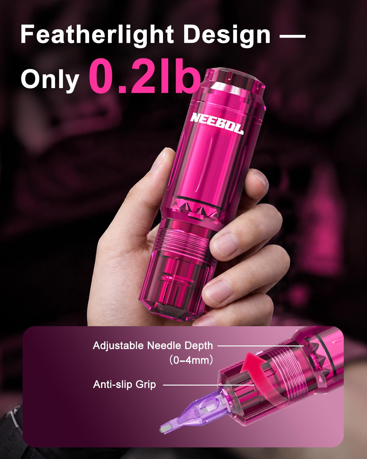 Neebol Wireless Tattoo Gun Kit for Beginners and Artists