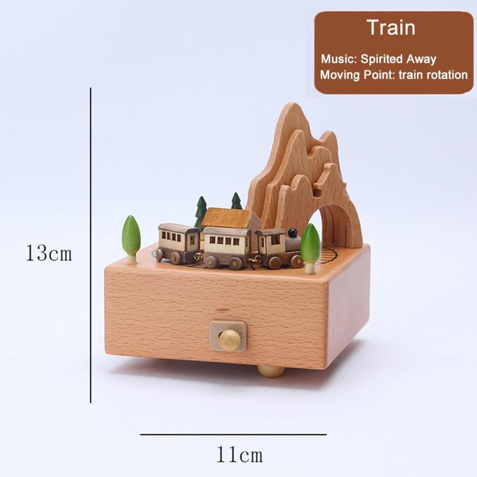 Carillon per bambini, carillon in legno | Scatola musicale per ballerina | del castello di Clockwork | Giocattoli di intrattenimento per bambini con musica elegante, adorabili ornamenti per presepe pe