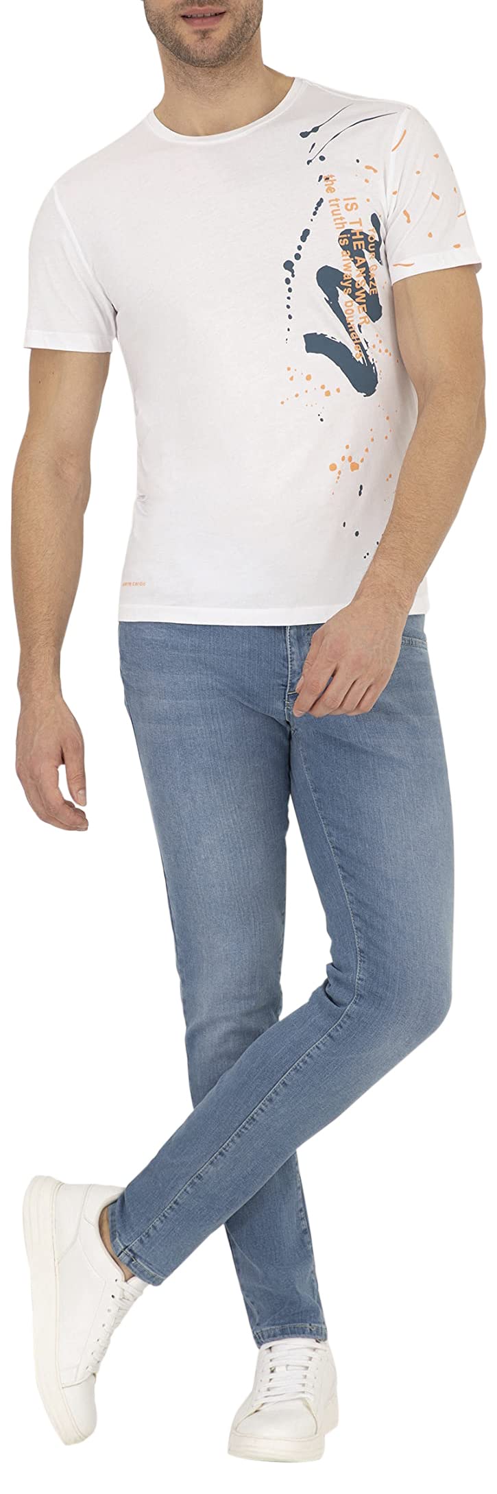 Erkek İndigo Slim Fit Jean Pantolon