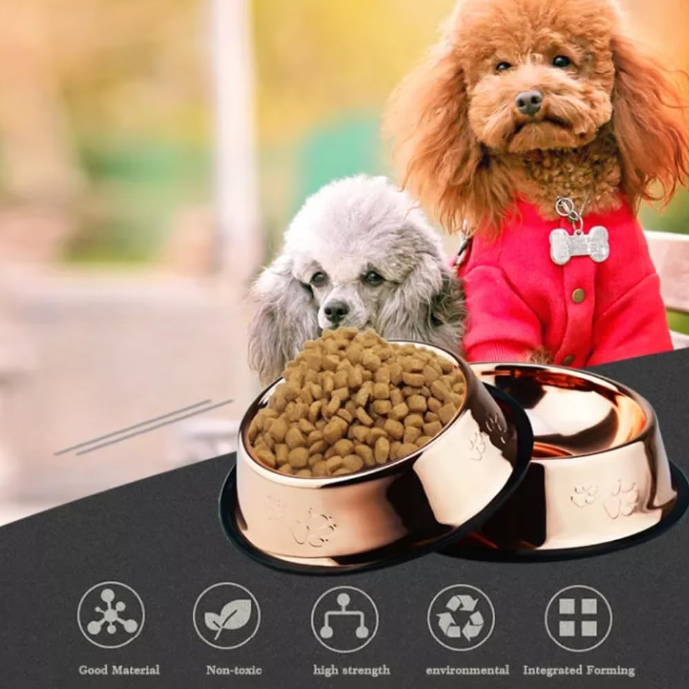 2 Ciotole Acciaio Inox Per Cani/Gatti - Antiscivolo, Lavabili In Lavastoviglie - Foto 10