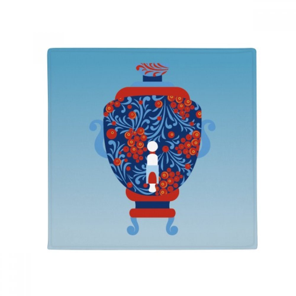 Tapis de sol de cuisine carré 80 cm avec motif Russie et envers antidérapant
