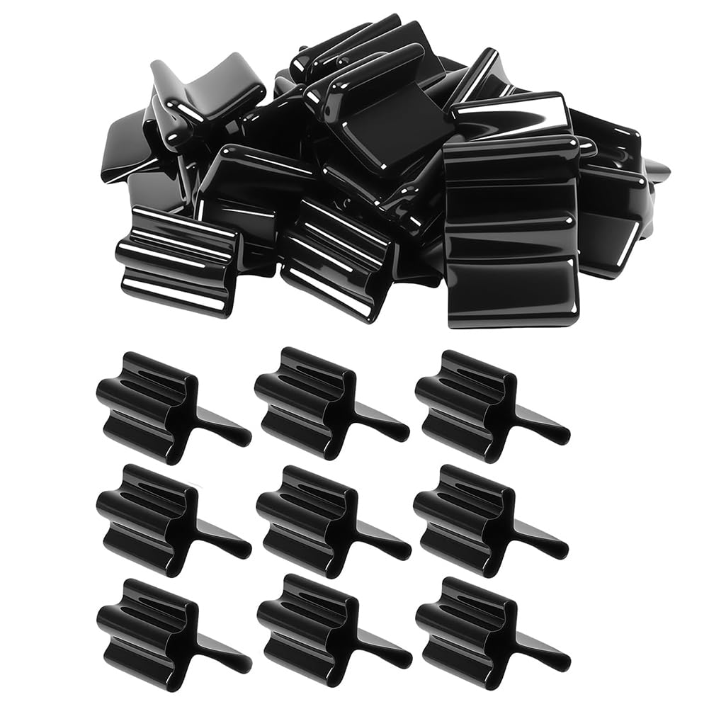 UDSKNV[KSL Black Vinyl T Post Caps 50 Pcs, Safe T Post Caps, T Post Caps Safety, T Post Topper