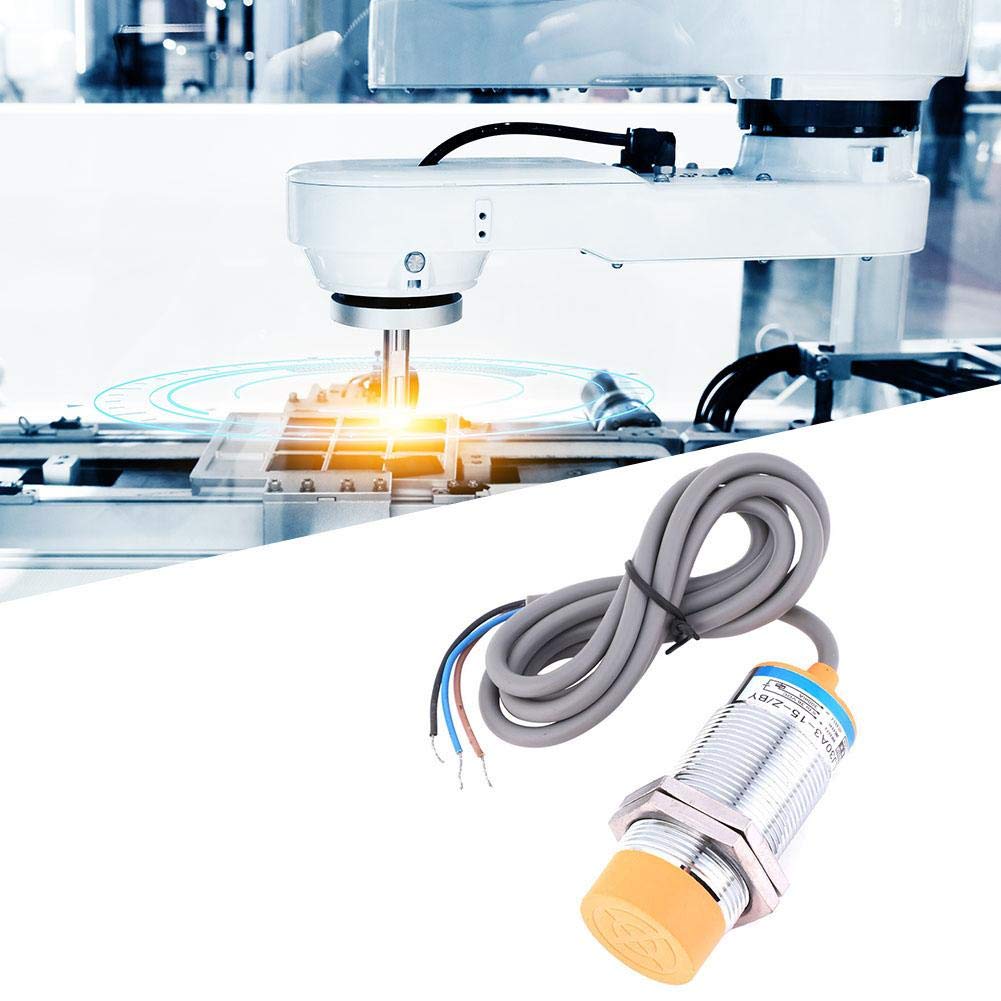 JYIO® LJ30A3-15-Z/BY 5 Stück Induktiver Näherungsschalter, 6-36VDC 3Wire PNP NO, Berührungsloser Schalter, Automatisch, Messing, 1-Weg, Durchsteckmontage, Arbeitskontakt, -30°C bis +65°C