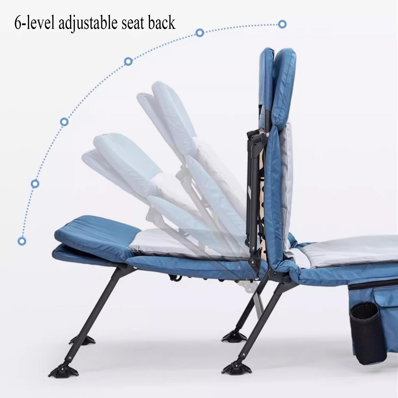 Brandina da Campeggio Pieghevole con Materasso, Letto Portatile Singolo Carico Massimo Supportato 150kg, Struttura Resistente per Campeggio Spiaggia Grigliate