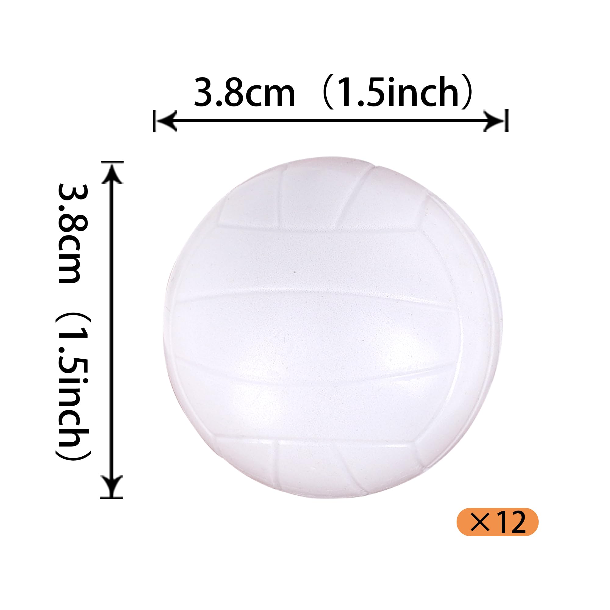 12 PCS Volleyball Cupcake Toppers 3D Foam Mini Volleyball Cupcake Topper Picks Volleyball Players Cake Toppers for Sport Theme Baby Shower Kids Birthday Party Cake Decorations Supplies
