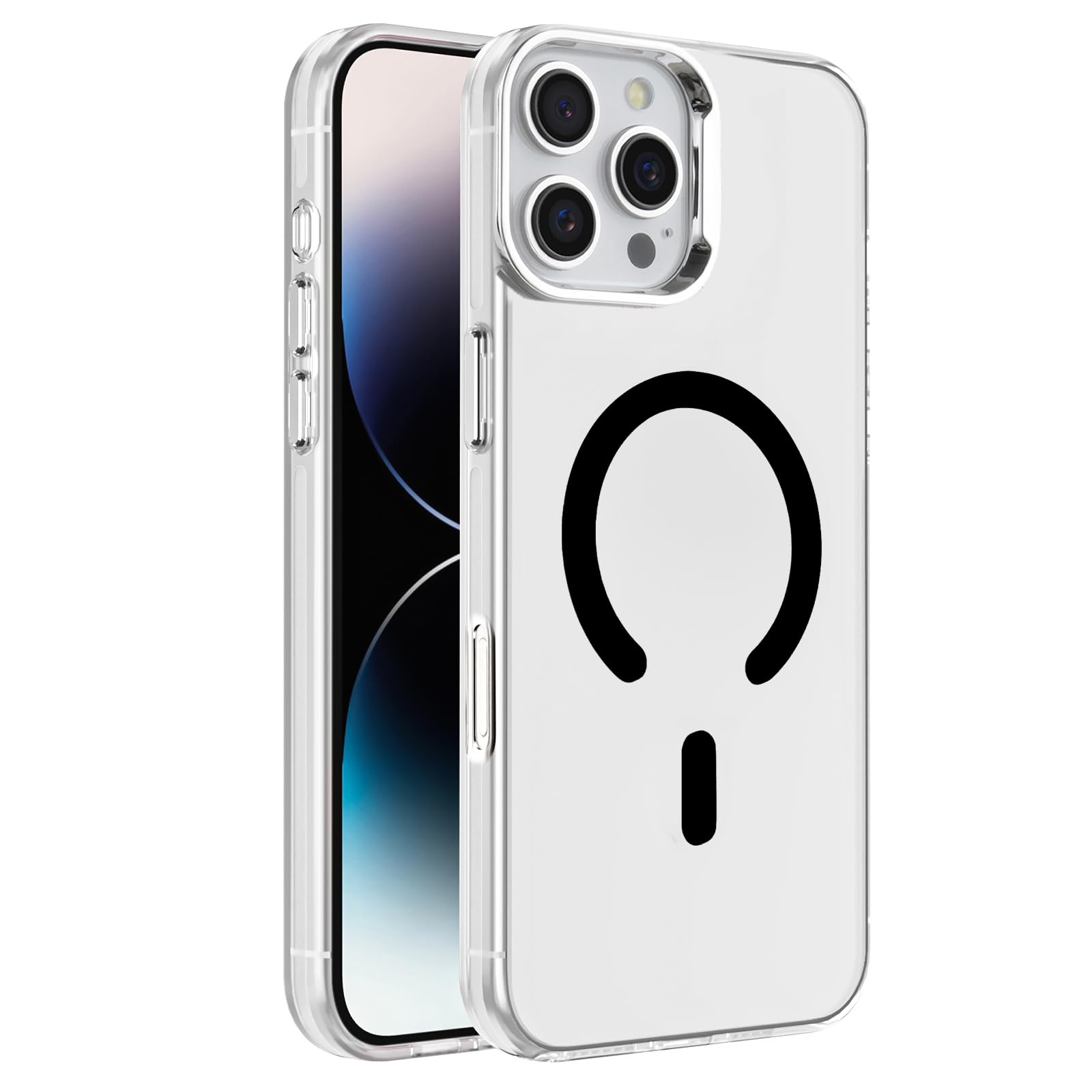 Dl3 Mobilak Case For iPhone 16 Pro Max Case Crystal Clear [Not Compatible with MagSafe] Soft TPU Gel Case Flexible Silicone Anti-Scratch Transparent TPU Cover