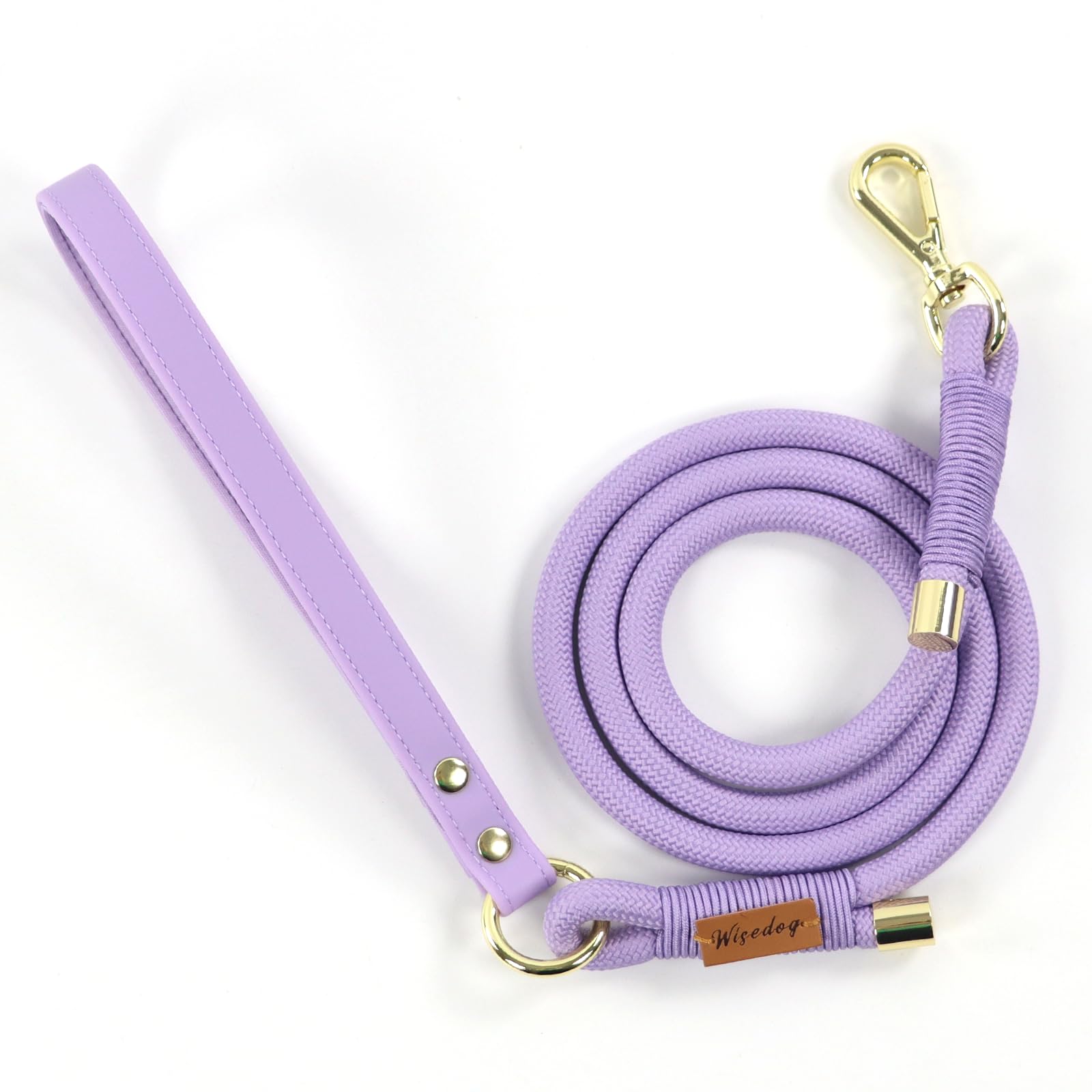Wisedog Rope Dog Leash, 6FT, Lilac — image 1