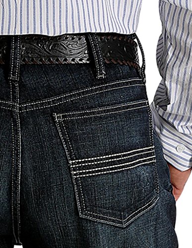 Cinch Western Denim Jeans Men Silver Perform 30 x 34 Dark MB980340074