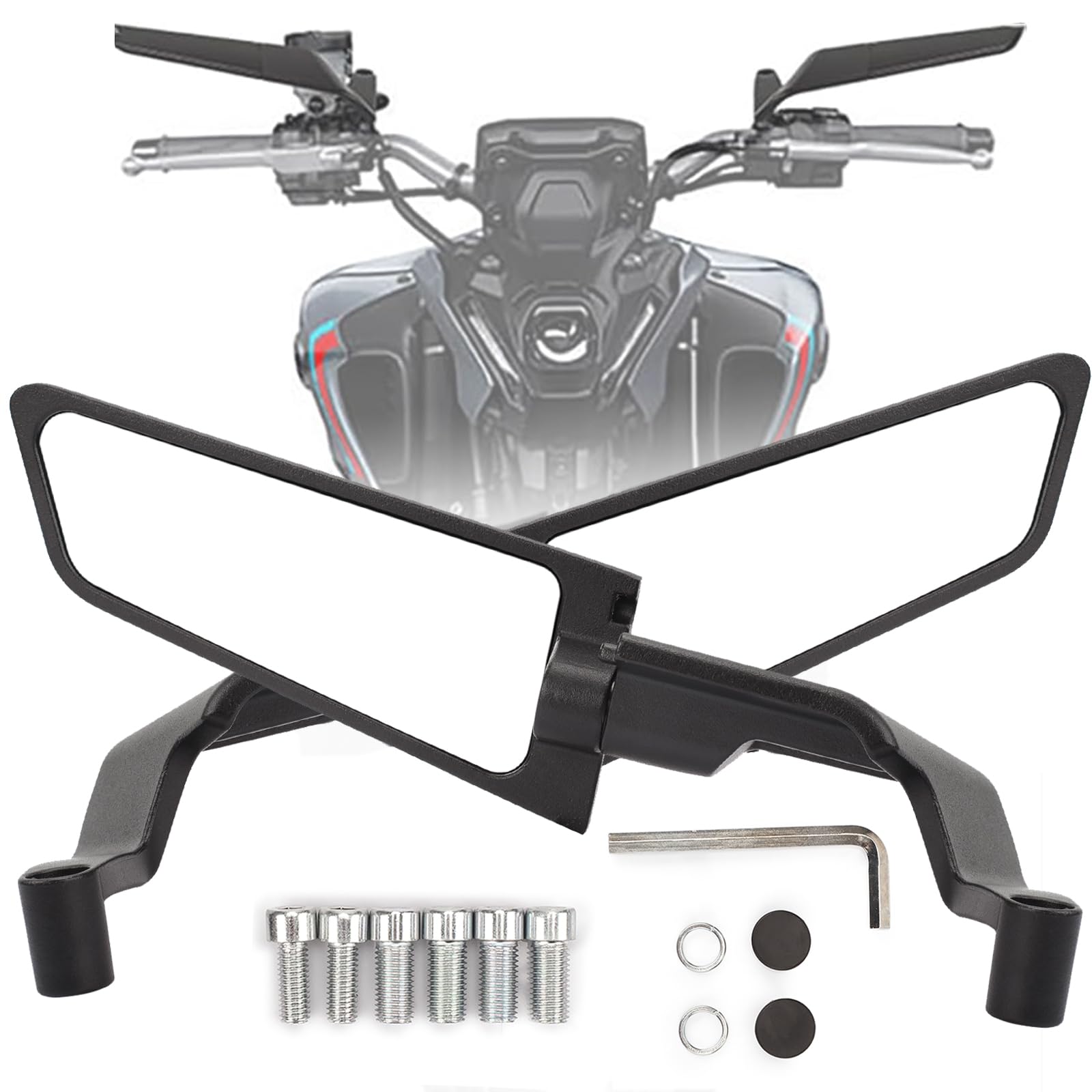 Amazon.com: XINGWU Large Motorcycle Wing Mirrors Stealth Mirror