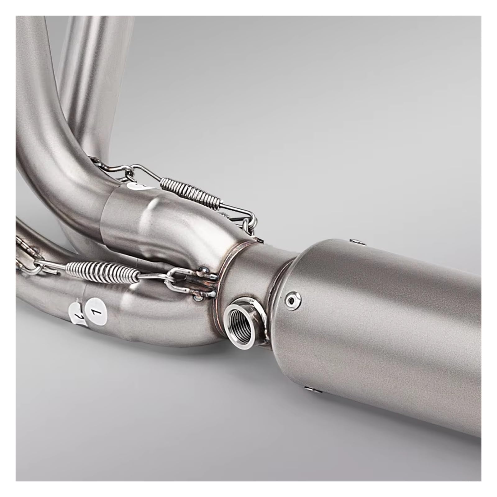 Motorradauspuffschalldämpfer aus Edelstahl Für 675SR NK675 675 SR CF675SR Für CFMOTO Motorrad Auspuff Escape DUAL SENSOREN Vorne Link Rohr Verbindung 51mm