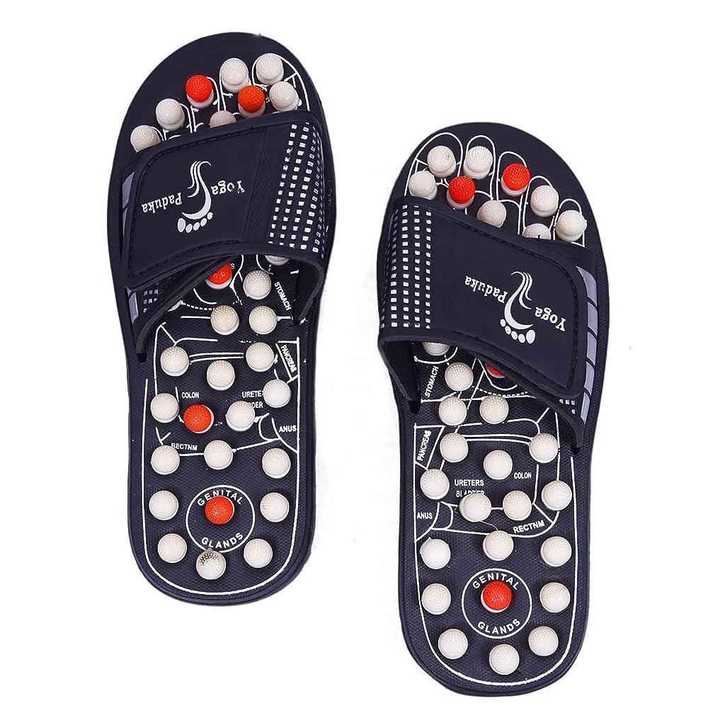 SAMRIDHI HUB™ Acupressure Massager Slippers for Unisex, Acupressure Foot Relaxer Rotating Acupressure Foot Slippers For Men & Women, Full Body Blood Circulation Slippers (B0CTMDNV67) Amazon Price History, Amazon Price Tracker