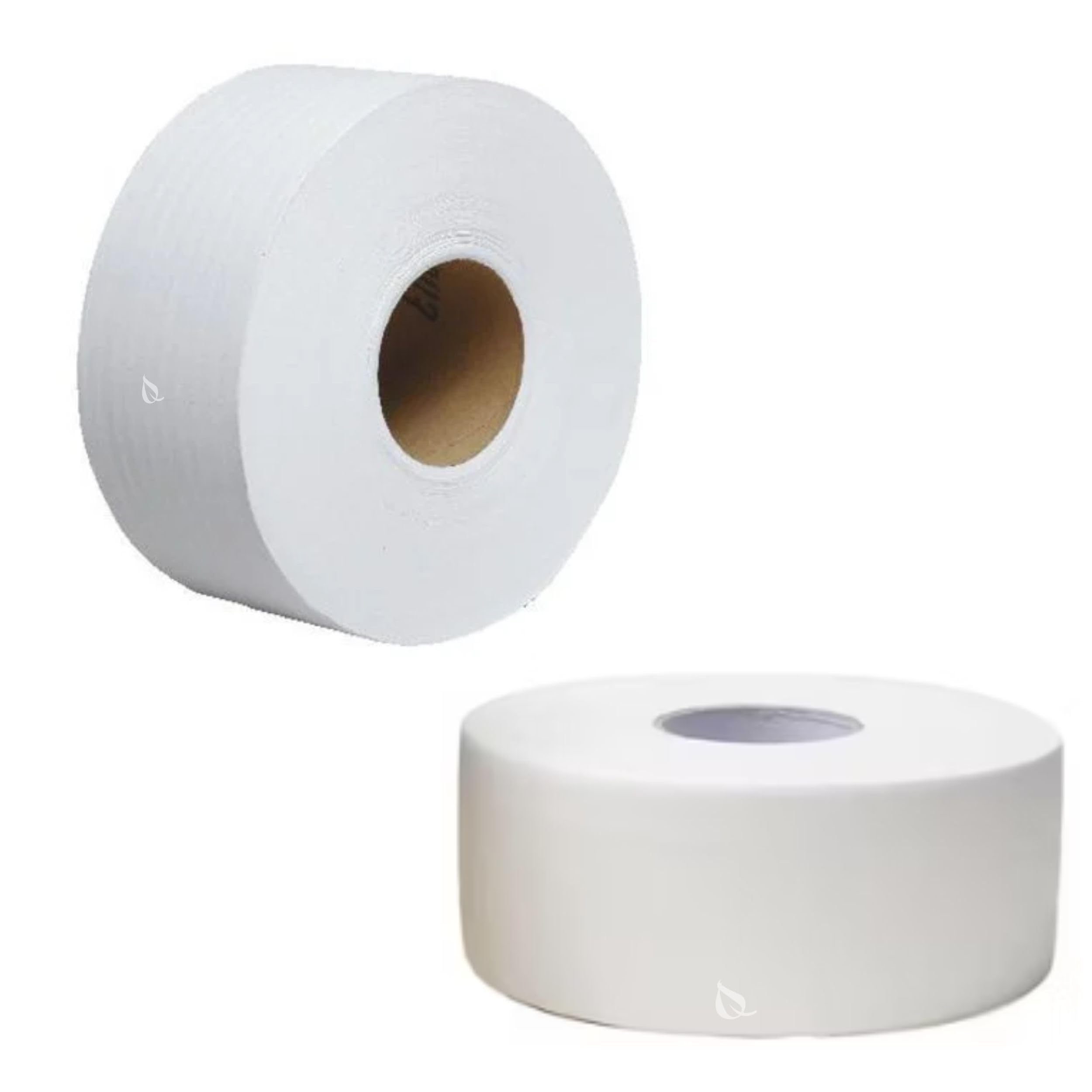 EcoQuality [12 Pack] Jumbo Roll Bathroom Tissue 2-Ply 9 inch Dia. White 1000 Feet Per Roll - Industrial Toilet Paper Dispenser Bath Tissue (12 Rolls)