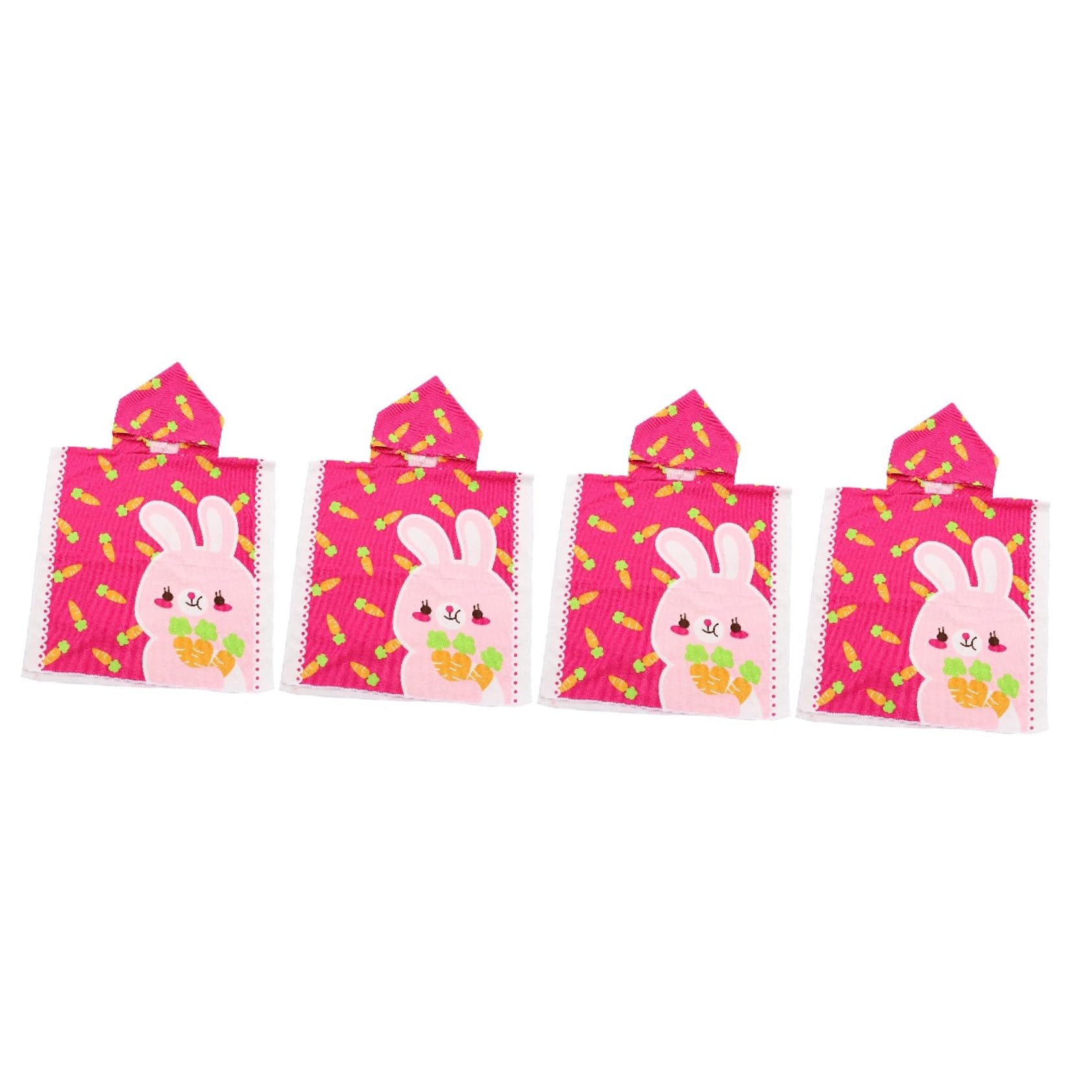 Cabilock 4 Piezas De Albornoz para Toalla Tipo Poncho Toallas para Bebés Pequeños Toalla De Baño con Capucha para Pequeños Toallas para La Cara Toalla De Baño para Toalla De