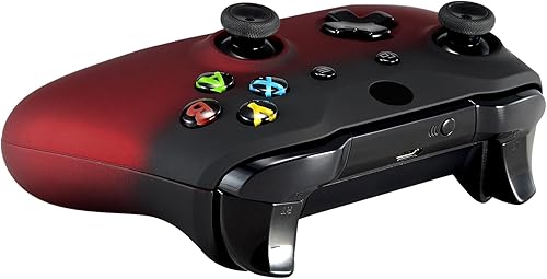 Miniatura 8 de eXtremeRate Piezas de repuesto de placa frontal de carcasa frontal de tacto suave con panel de rieles laterales para controlador Xbox One X y One S,