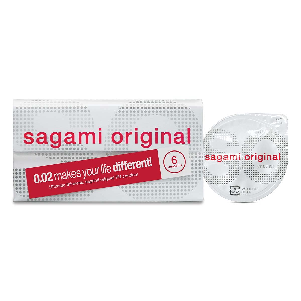 Sagami Original 0.02 | Super Thin | Super Strong | Non Latex PU Condoms (6 Pack)