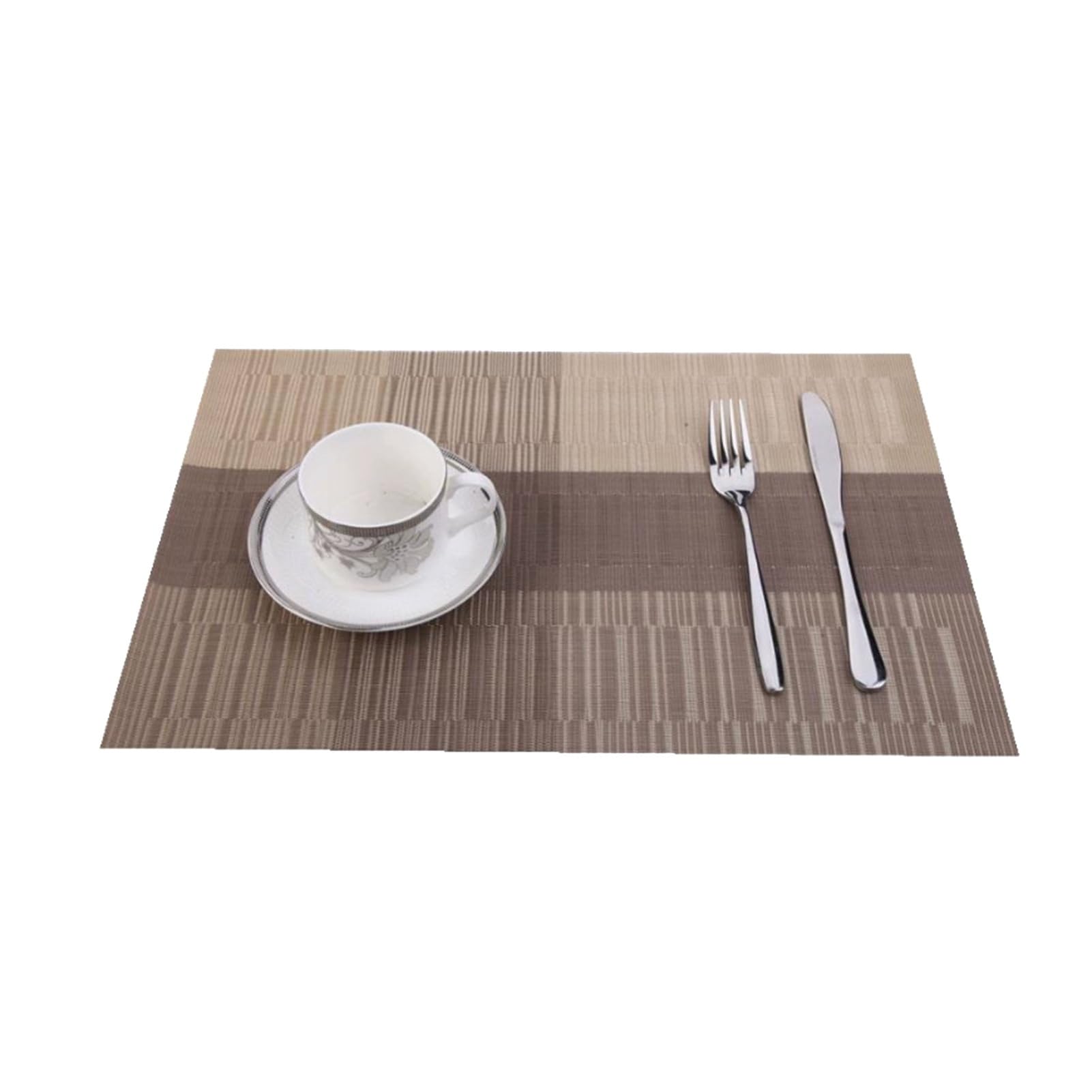 PVC Placemat, Heat Resistant Vinyl Table Mat, Waterproof Washable Wipeable Dining Place Mat, Non Slip Insulated Table Protector for Kitchen Dining Indoor Outdoor C