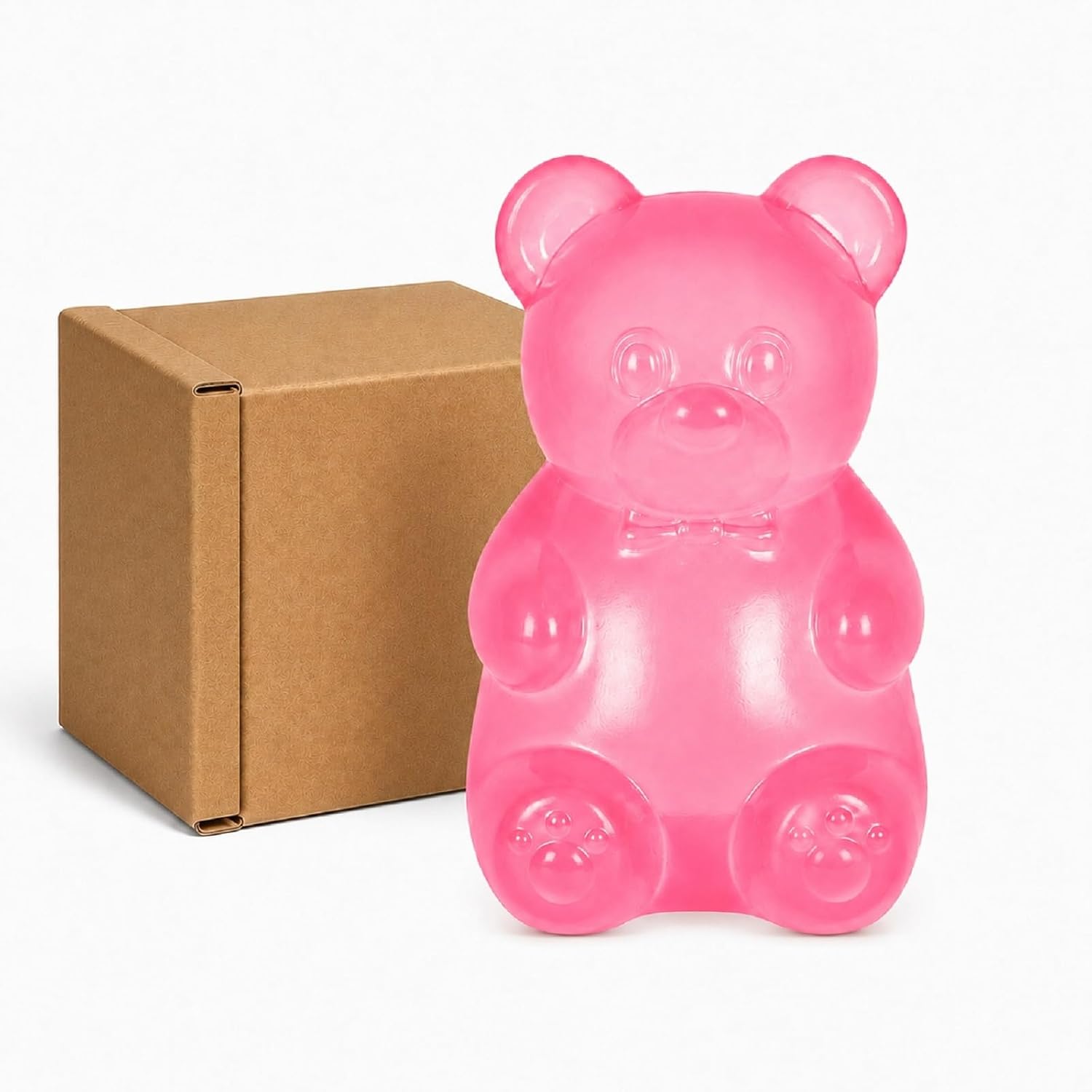 Stress Bear Squeeze Toy, Slow Rising Squeeze Toy, Kids Ages 3+(Pink)