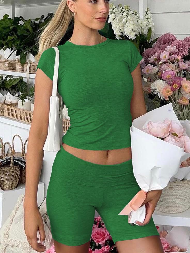 Image of Nimsruc Two Piece Lounge Sets For Women short sets