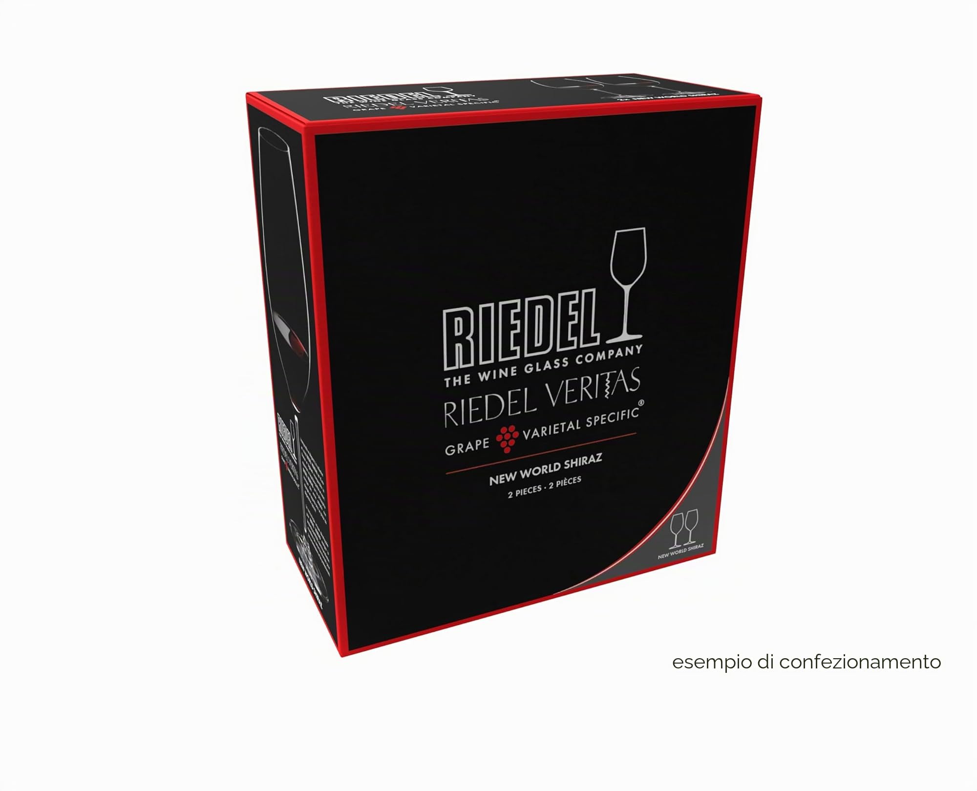 RIEDEL RIEDEL Veritas 6449/30 - Set di 2 bicchieri da vino rosso come Shiraz, 650 ml