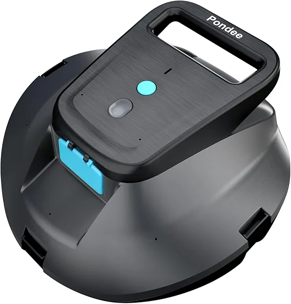 Pondee X1 Robotic Pool Vacuum, Cordless Pool Cleaner with 120 Mins Runtime, Auto-Parking, 2.5h Fast Charging, Ideal for Above Ground and Flat-Bottom Inground Pools up to 850 sq.ft