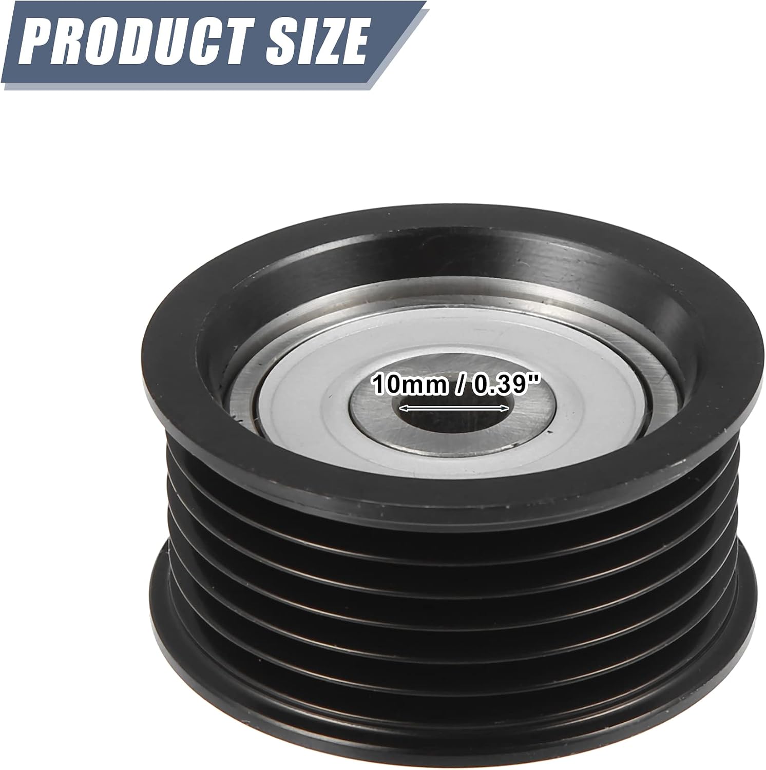 X AUTOHAUX 1660336010 Car Accessory Drive Belt Idler Pulley Serpentine Belt Idler Grooved Pulley for Lexus GS200t IS300 NX200t NX300 NX300h RC200t