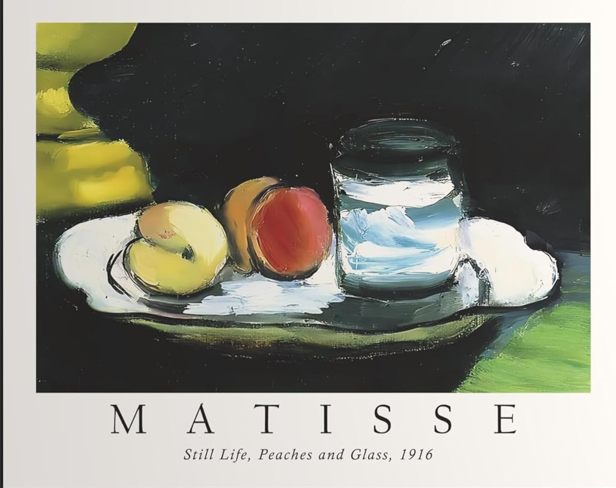 Waeta Rnvzx Henri Matisse Wall Art Peaches and Glass Canvas Painting Abstract Matisse Poster Matisse Prints For Living Room Decor Picture 40x50cm No Frame
