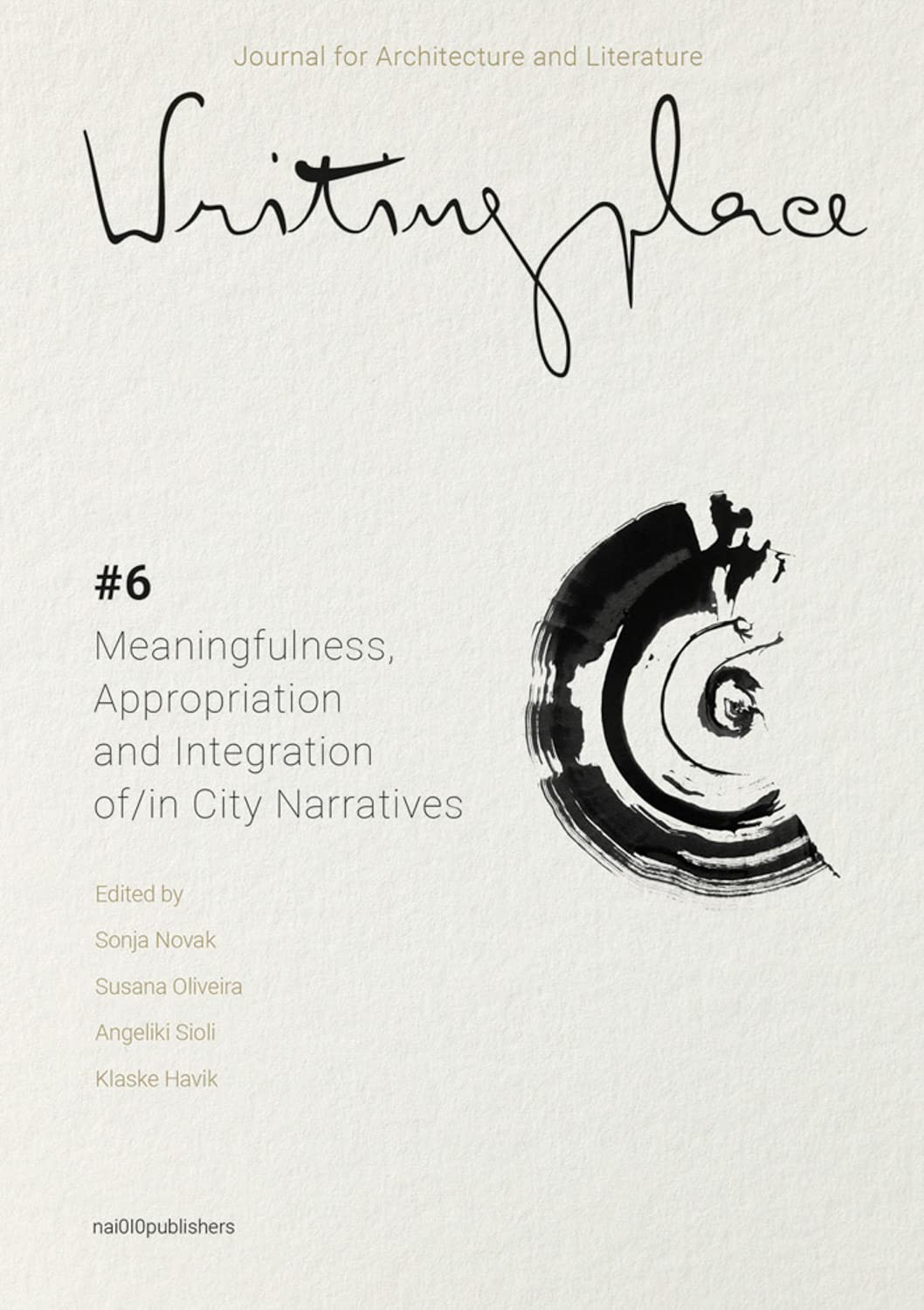 Writingplace Journal for Architecture l'ouvrage de référence sur l'urbanisme