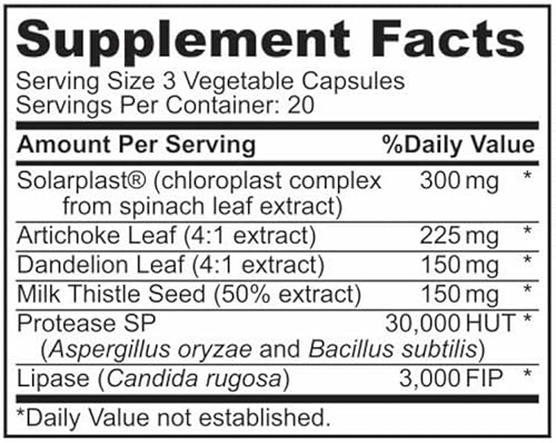 Liver Cleanse Detox And Repair, Herbal Liver Detox Cleanse With Solarplast, Artichoke Extract, Dandelion Root & Milk Thistle - Liver Detox Supplement, 60 Capsules #TOP4