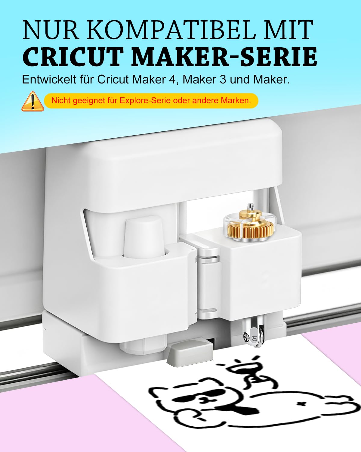 UCEC Zestaw rowków do Cricut Maker 4/3 – pojedyncze i podwójne koło punktowe z obudową – idealne do zakładanych linii na kartach, pudełkach prezentowych i dekoracji domu 3D – czyste i precyzyjne