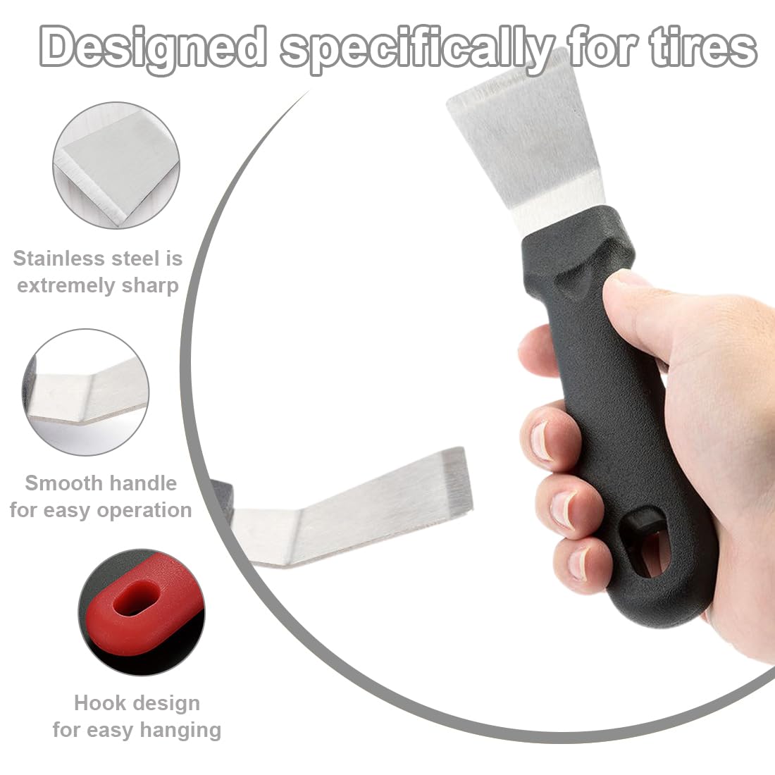 4 Raschietti Pulizia Forno E Cucina - Acciaio Inox Con Manico Antiscivolo, Per Grasso Ostinato - Foto 11